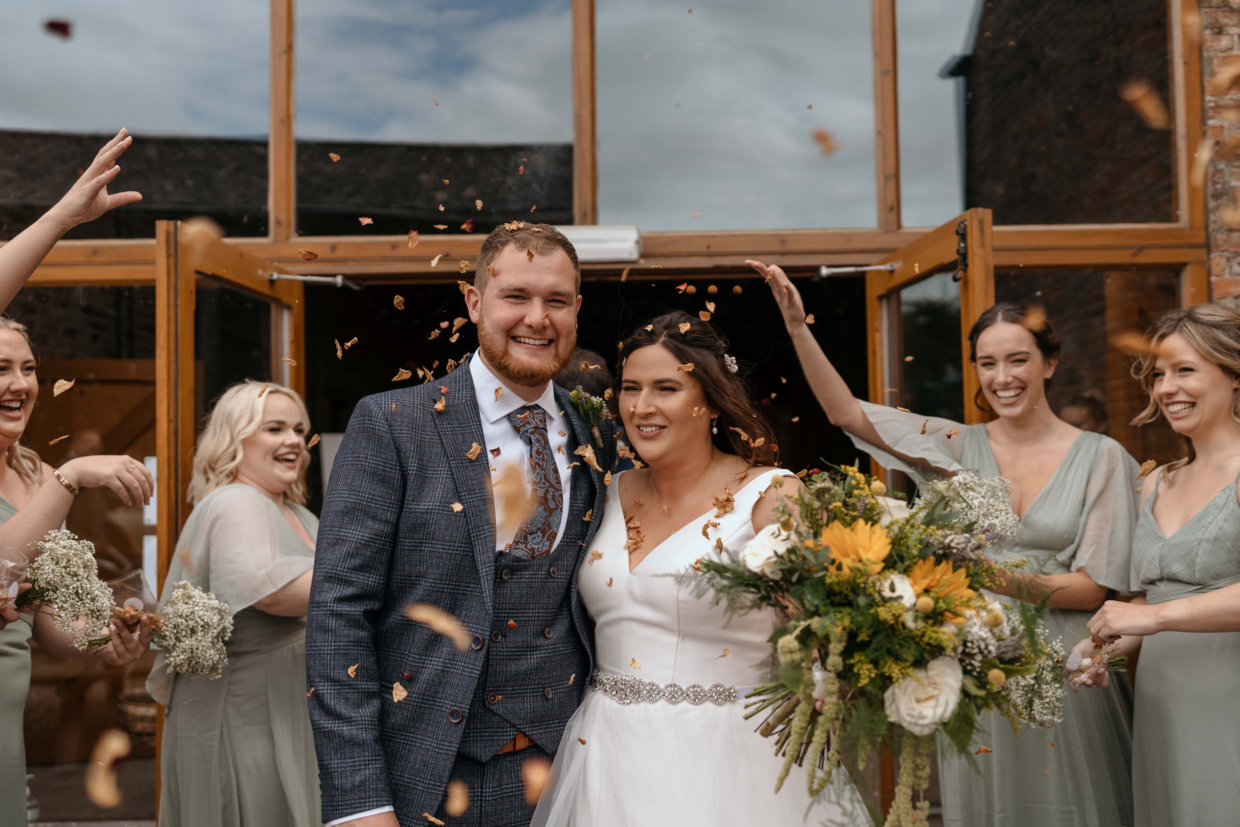 A real wedding at Barmbyfield Barns