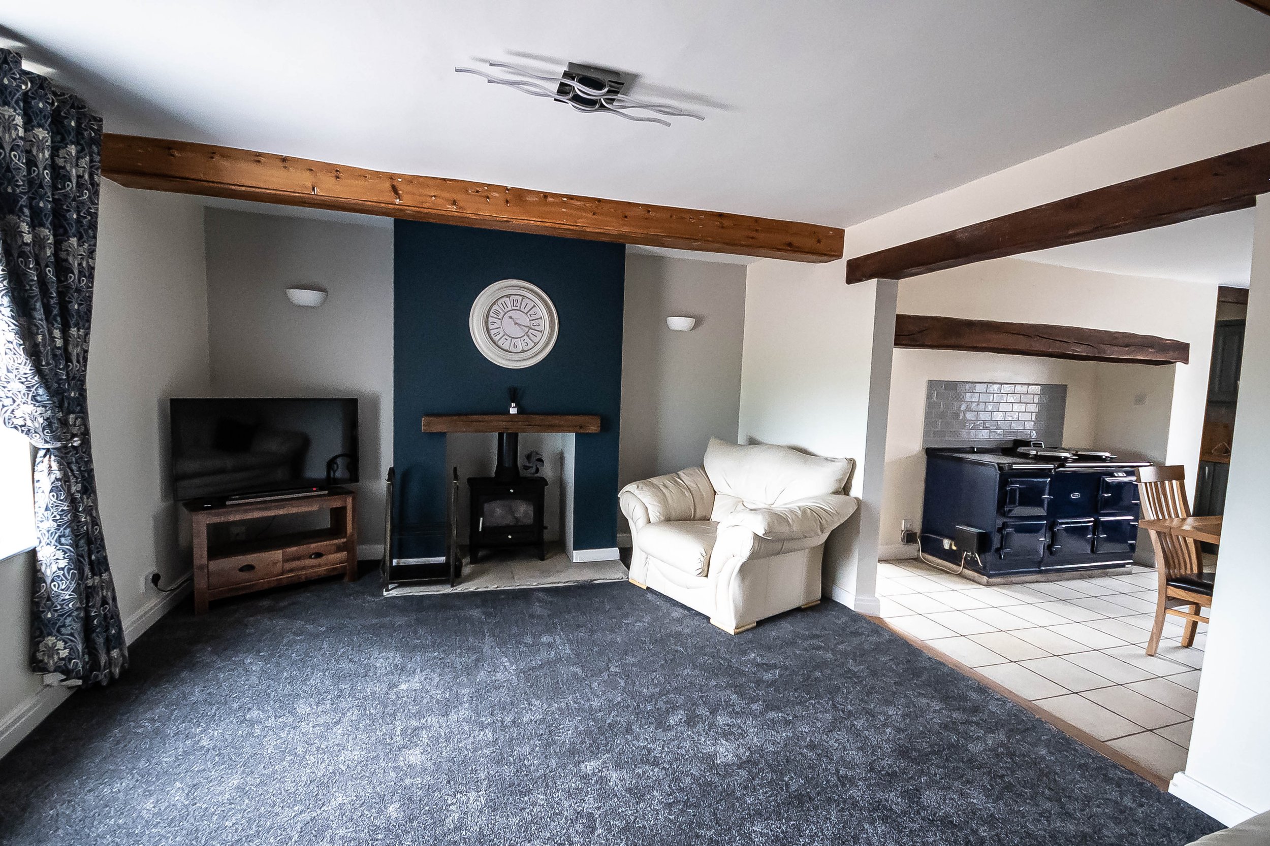 The farmhouse sitting room