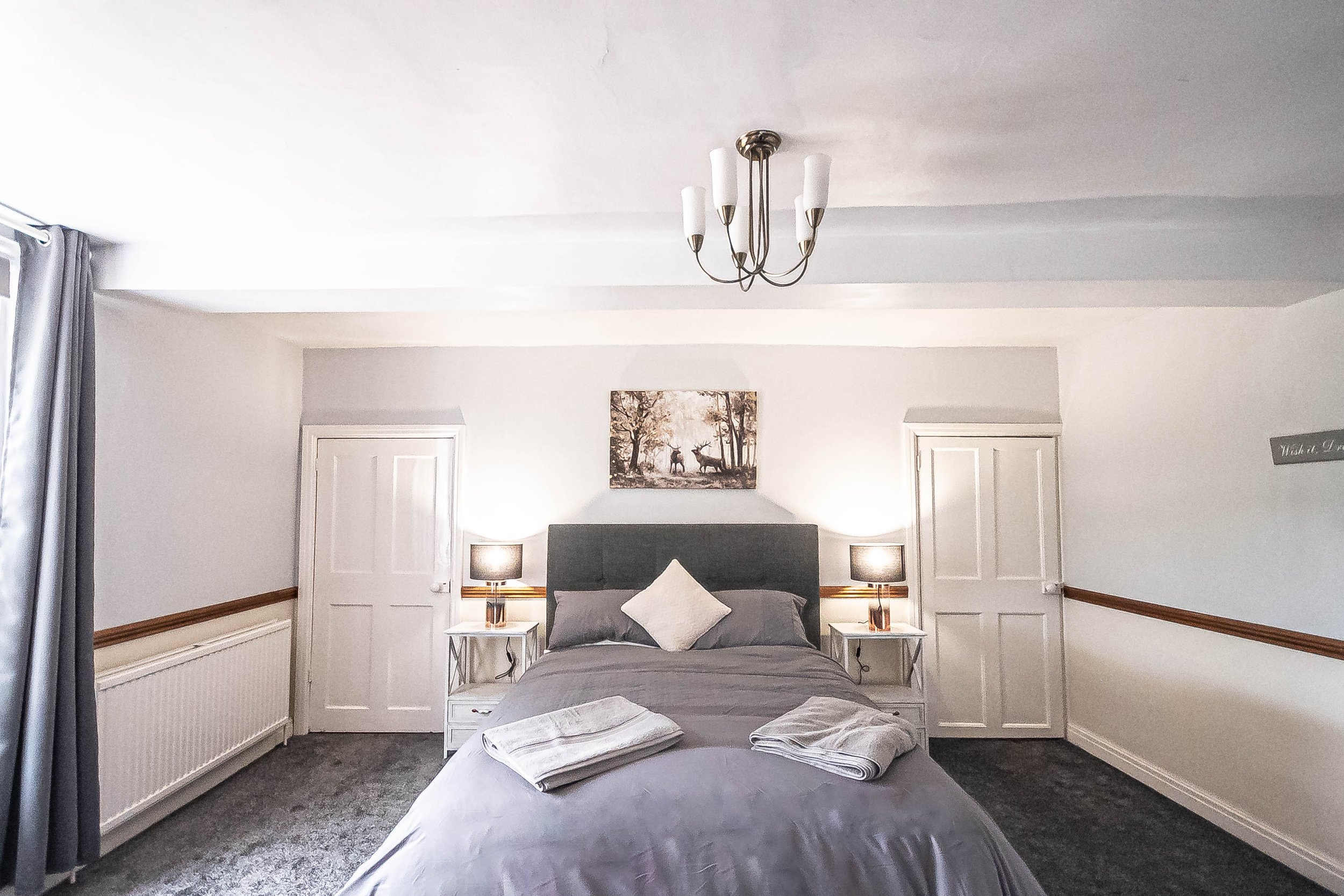 A farmhouse bedroom