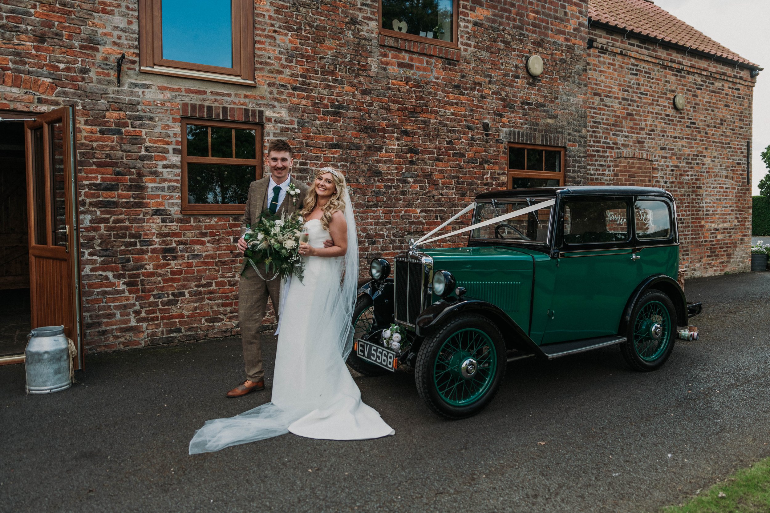 A real wedding at Barmbyfield Barns