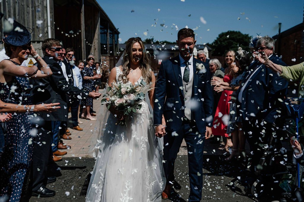 A real wedding at Barmbyfield Barns