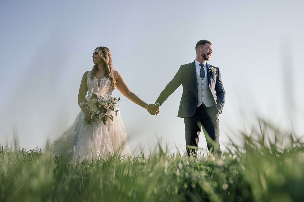 Couple inside the Main Barn