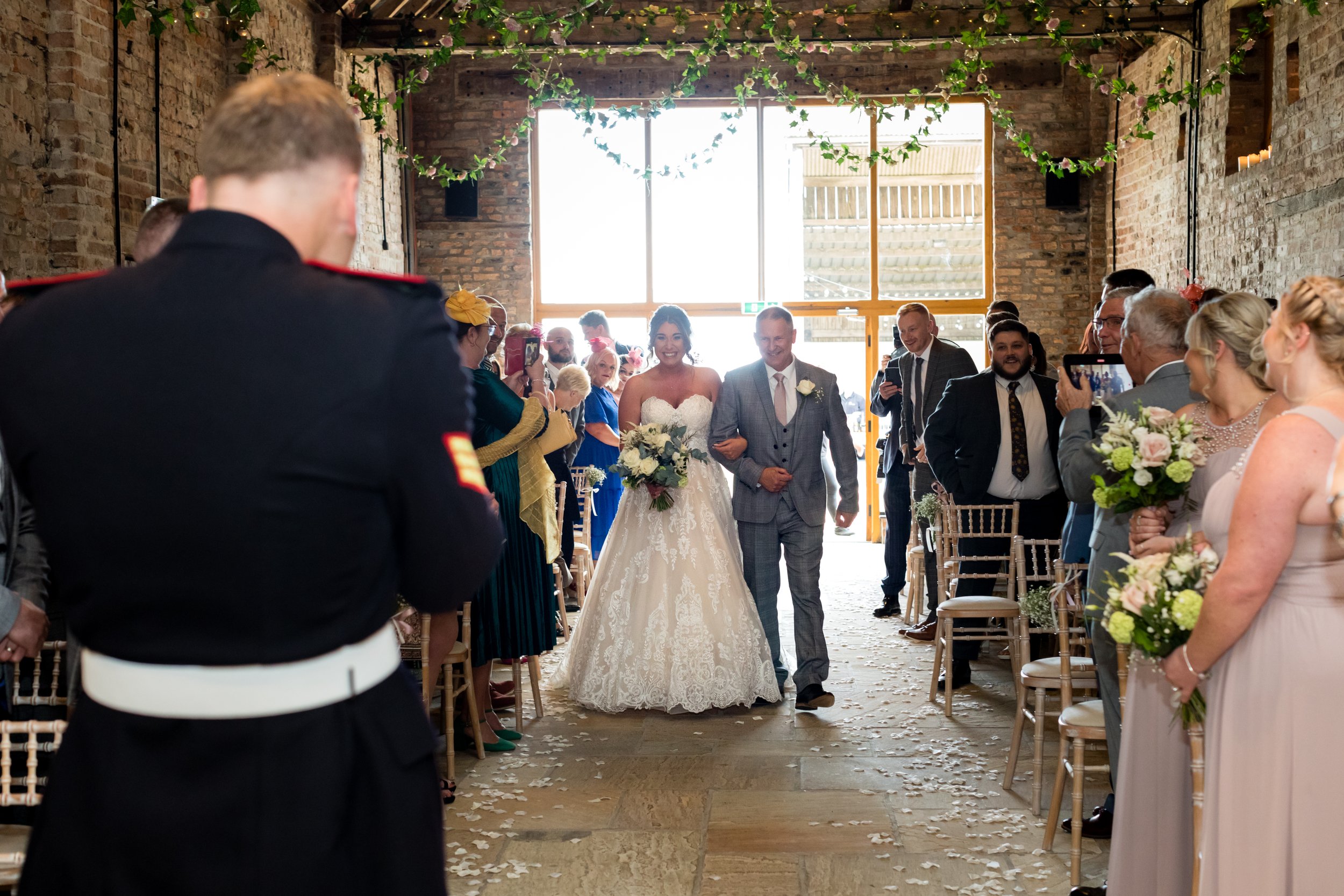 A real wedding at Barmbyfield Barns